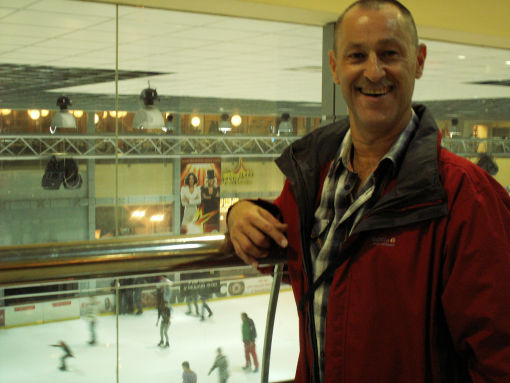 ice skating in mall