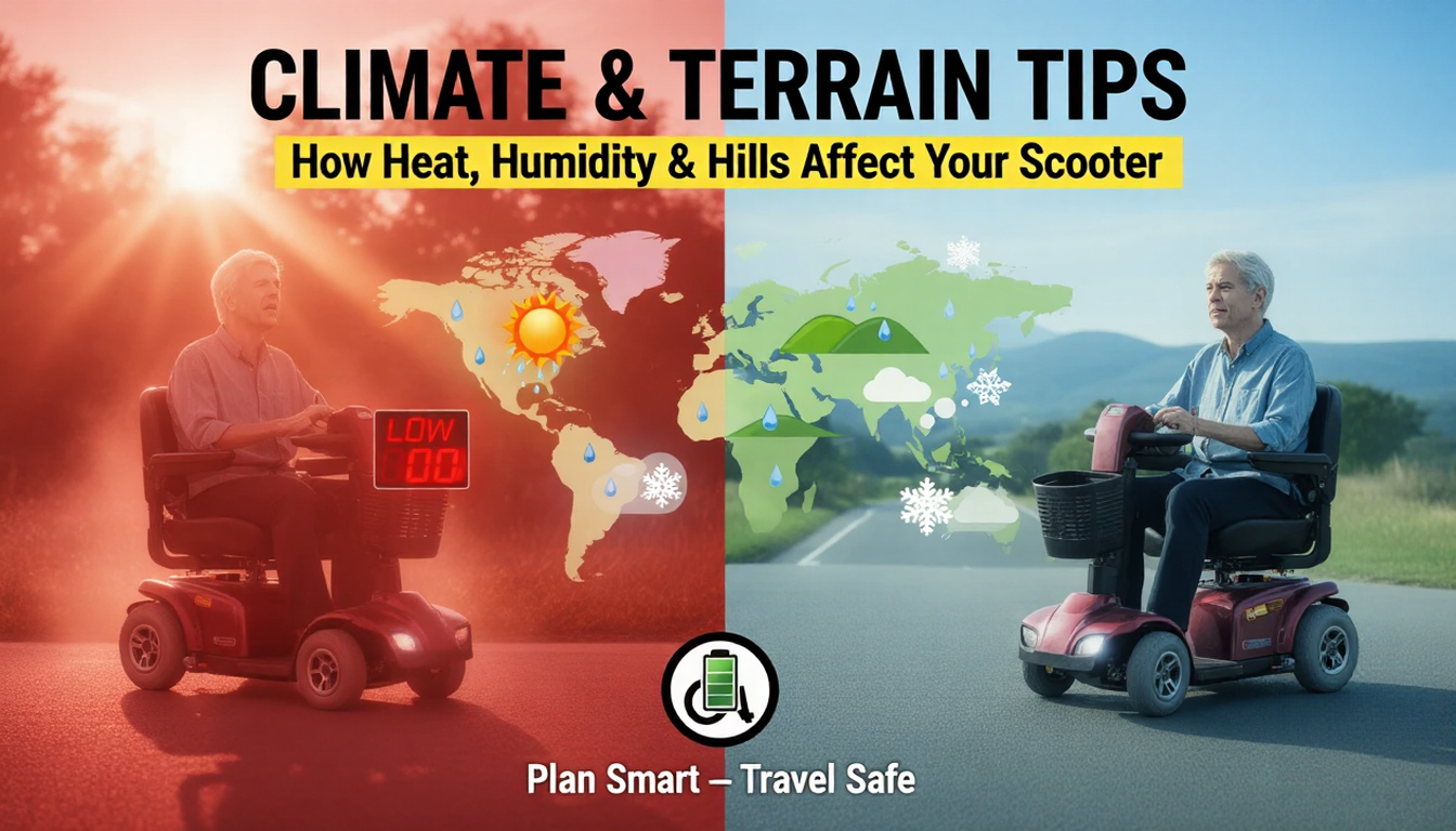 Climate Considerations: How Heat, Humidity and Terrain Affect Mobility Scooter Use