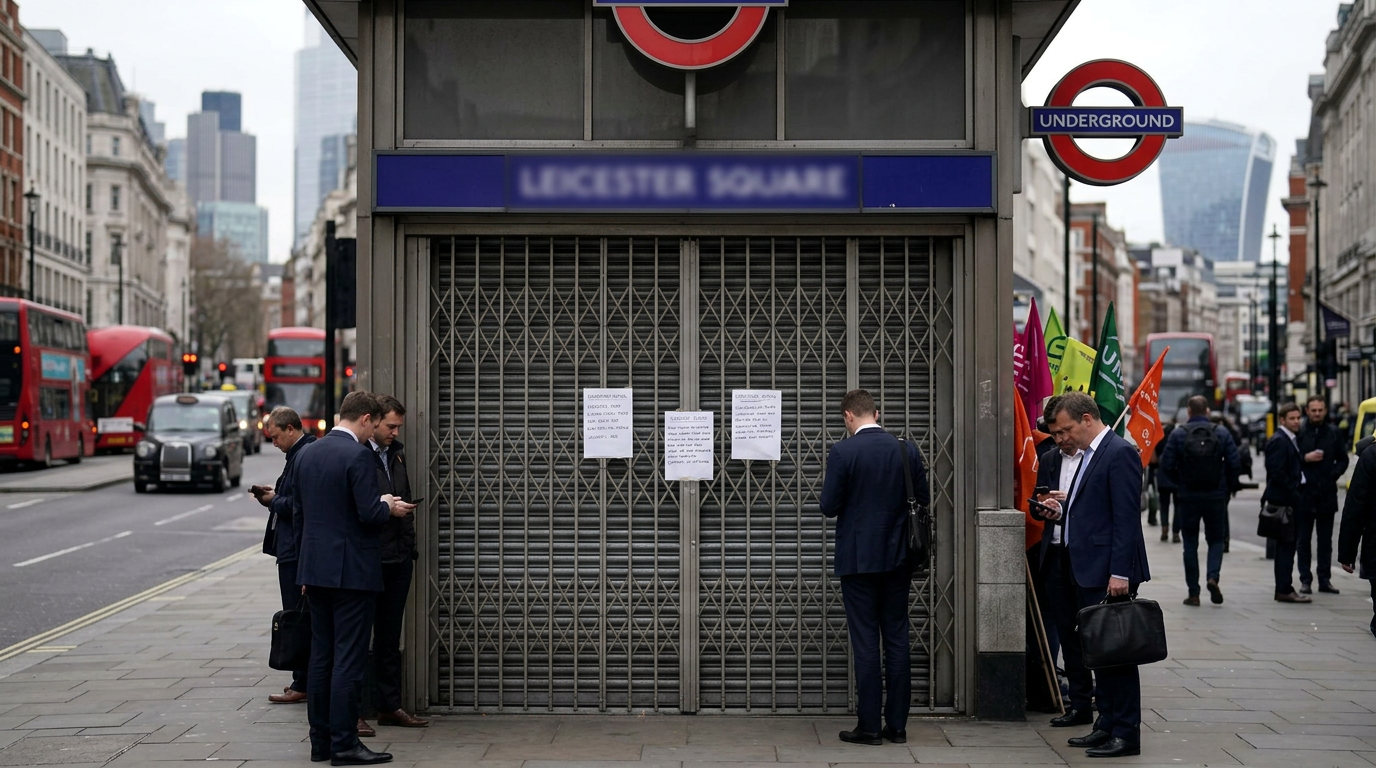 image of TFL underground doors shut